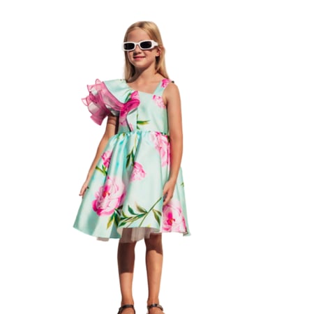 فستان بناتي فوشيا وتيفاني