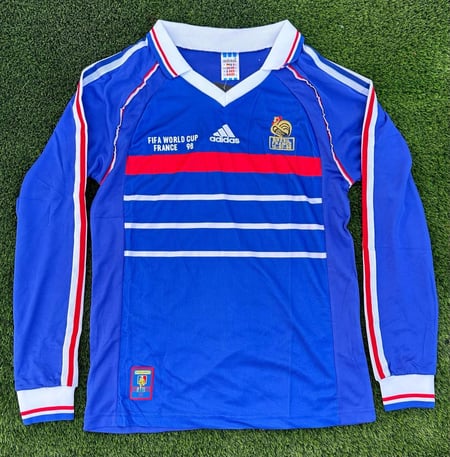 تيشيرت منتخب فرنسا  كلاسيك كم طويل 1998