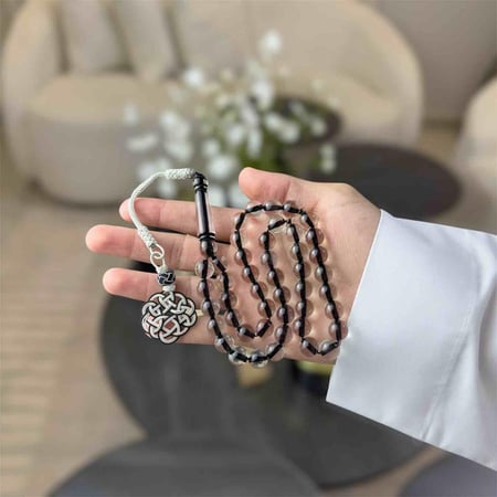 مسباح بكلايت ( اسود شفاف )