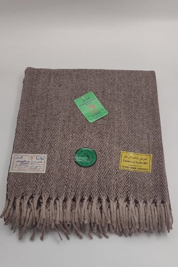 شال كشميري كبير مموج