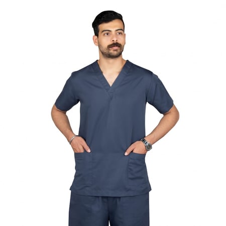 سكراب طبي للجنسين رصاصي غامق