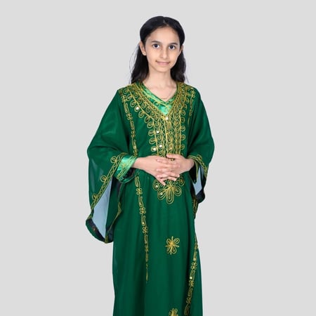 ثوب نشل بناتي مع بطانه ساتان