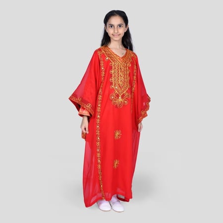 ثوب نشل بناتي مع بطانه ساتان