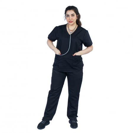 سكراب طبي أوفر سايز نسائي لون أسود