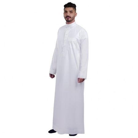 ثوب رجالي من الاصيل - الكم سادة