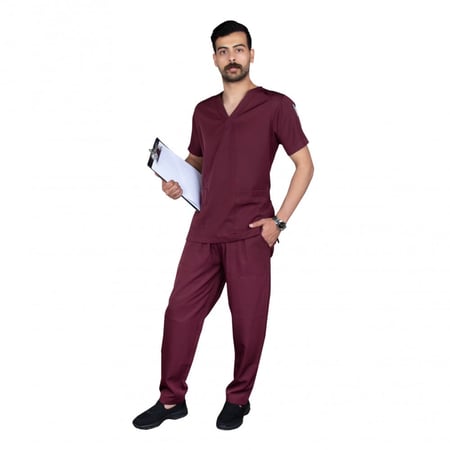 سكراب طبي للجنسين , عنابي