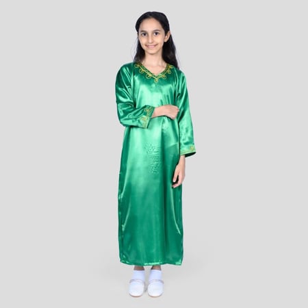 ثوب نشل بناتي مع بطانه ساتان