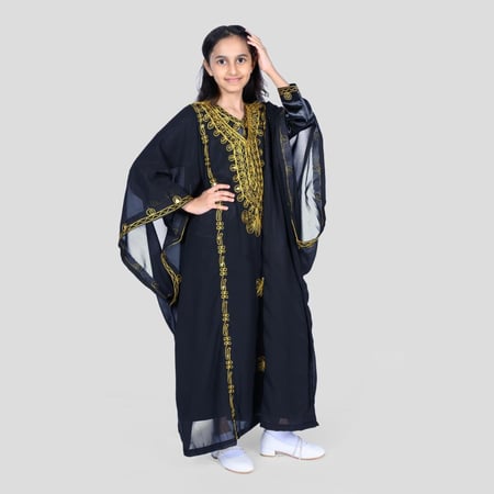 ثوب نشل بناتي مع بطانه ساتان