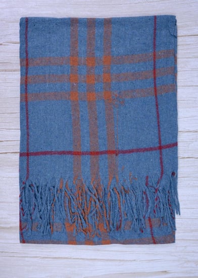 شال شتوي نسائي بنقشة مربعات