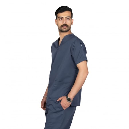 سكراب طبي للجنسين رصاصي غامق