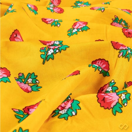 قماش شالكي أصفر