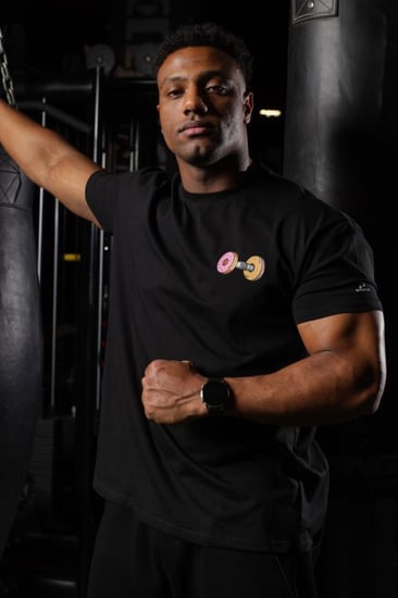 تيشيرت قطني دونات أسود