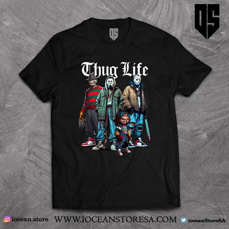تيشيرت شخصيات مرعبة - horror movie characters - Thug Life