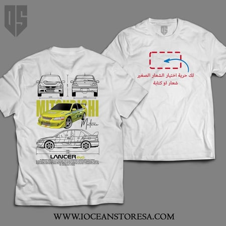 تيشيرت - Mitsubishi Lancer Ev