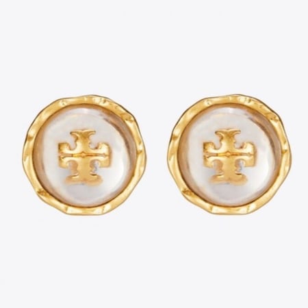 اقراط توري بورش دائرية من روكسان لون صافي