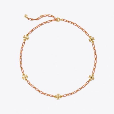 عقد توري بورش رقيق من سلسلة روكسان مرجاني