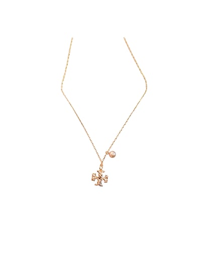 سلسال من توري بورش باللون الذهبي مع لولو