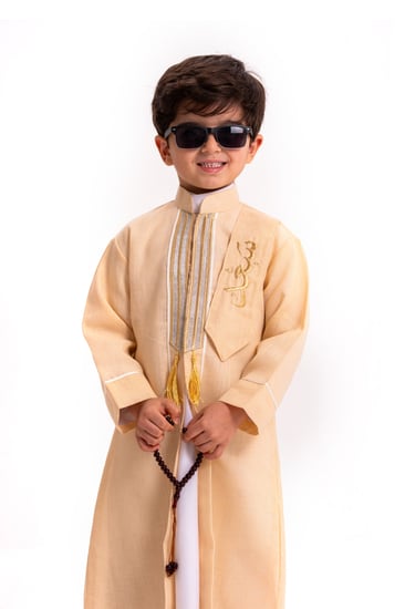 دقلة بيج مزينة بتطريز من الأمام