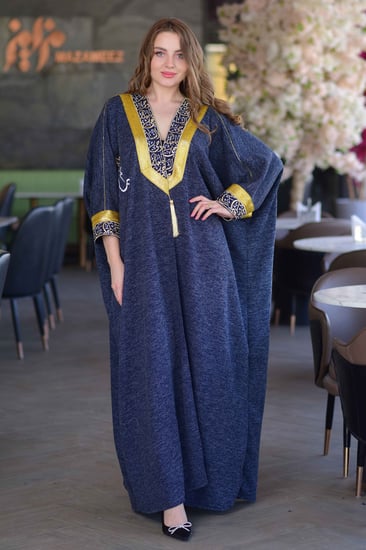 بشت شتوي ملكي كحلي