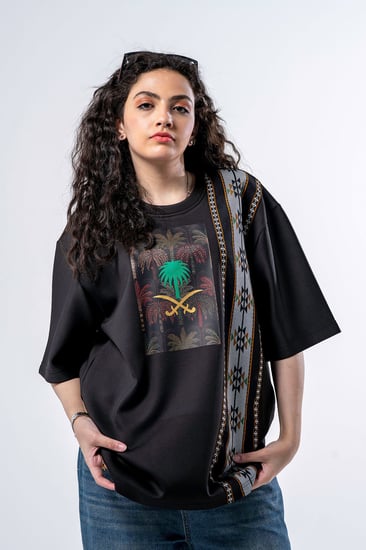 تيشرت اليوم الوطني نسائي KSA33