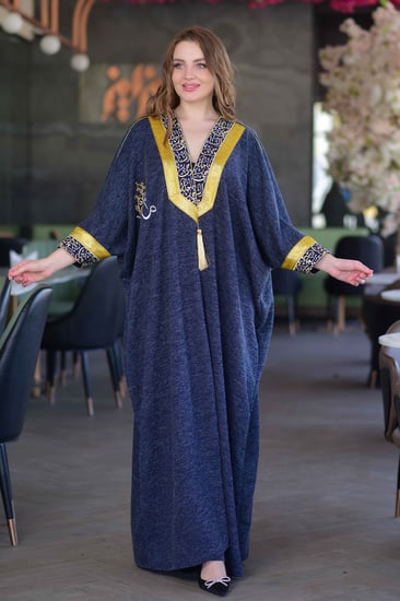 بشت شتوي ملكي كحلي