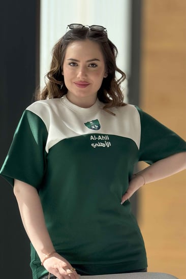 تيشرت الأهلي أخضر &ابيض