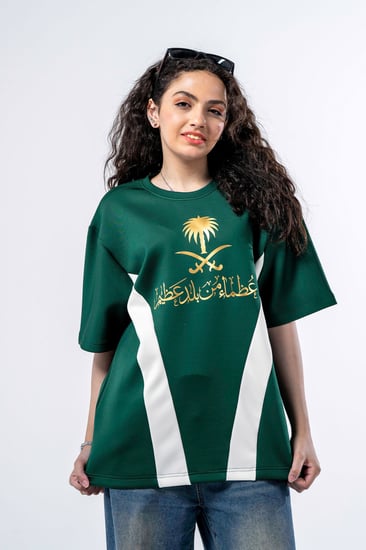 تيشرت اليوم الوطني نسائي KSA76