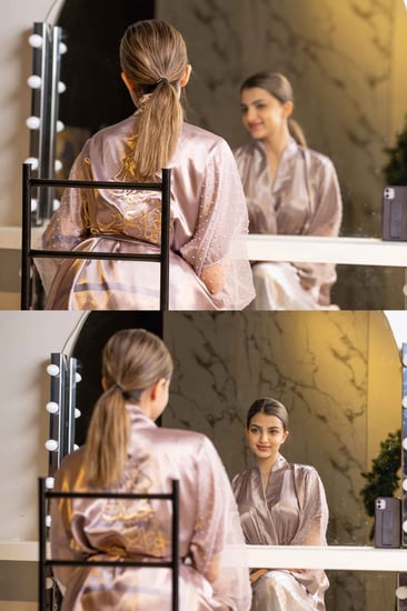 روب عرائس لحمي غامق تل