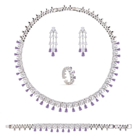 طقم مرصع بالزركون