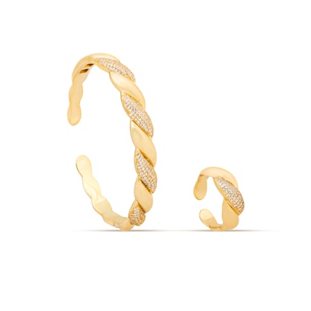 سوار مع خاتم بتصميم انيق ومميز