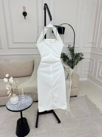 فستان ثلاث الوان