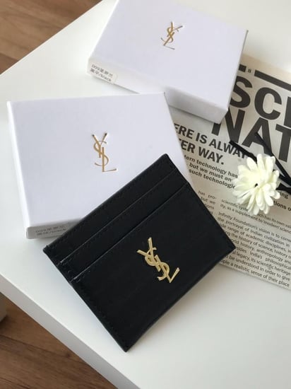 محفظة سان لوران جلد