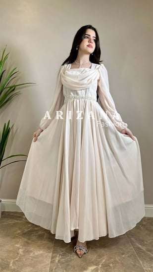 فستان سكري انيق