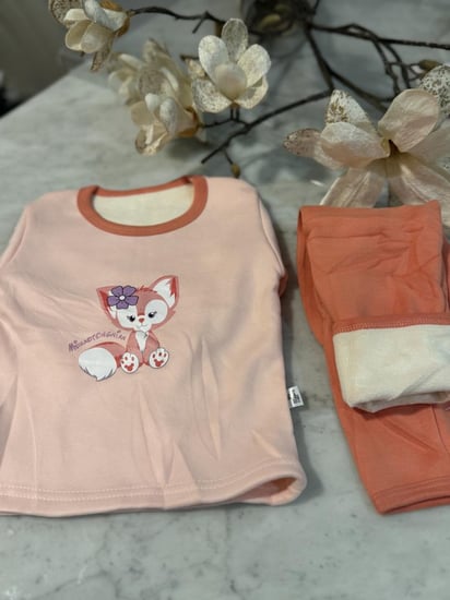 بجامة بناتي مبطن (شتوي)