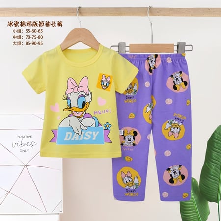 بيجامة بناتي صيفي ميني ماوس