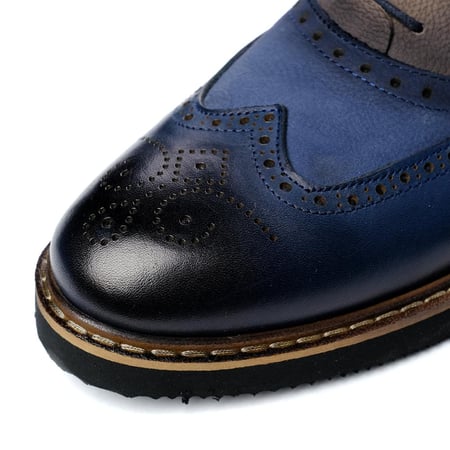 حذاء رسمي فاخر بتدرج لوني – نقشة وينجتيب