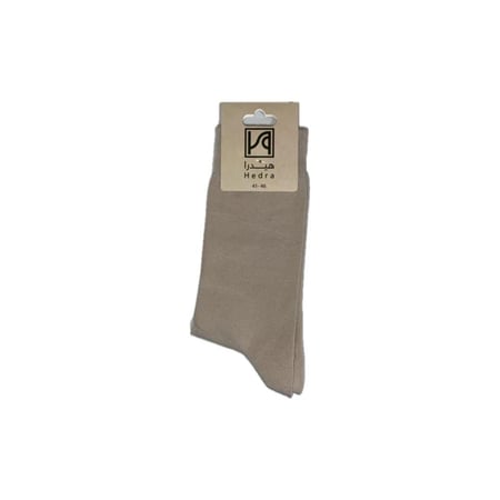 زوج جوارب رسمية سادة لون بيج