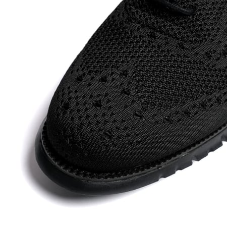 أكسفورد قماشي لون اسود – خفيف التهوية بنعل رياضي