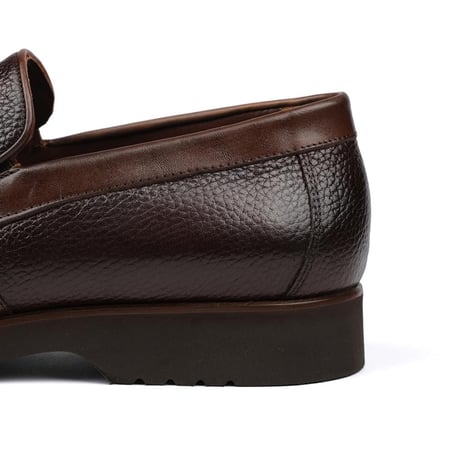 جزمة لوفر كلاسيك لون بني - ارضية مريحة