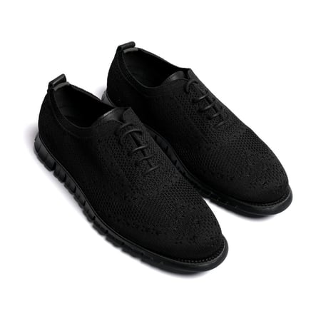 أكسفورد قماشي لون اسود – خفيف التهوية بنعل رياضي