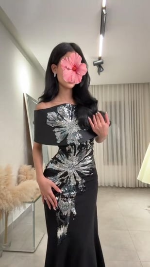 فستان سهرة باربي تطريز فخم