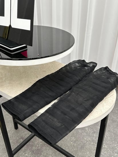 فستان كلفه سهرة أكمام وشل تل كامل