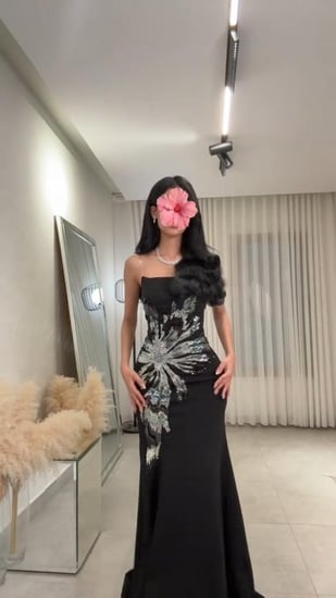 فستان سهرة باربي تطريز فخم