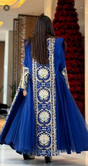 جلابية باربي تطريز كمبيوتر عصري وانيق