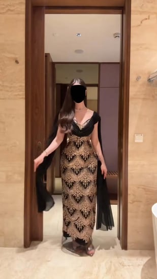 فستان سهرة مطرز بالكامل كرستال