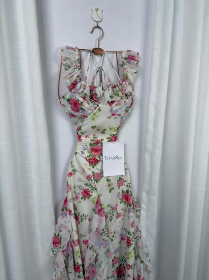 فستان ناعم مورد فخم