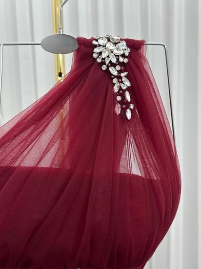 فستان سهرة باربي مورد فخم