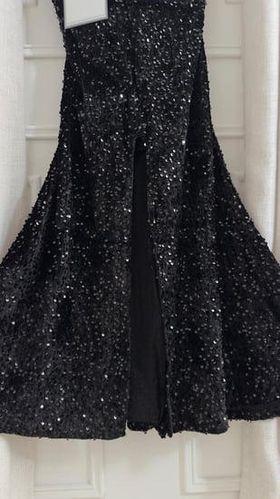 فستان سهرة مخمل ترتر