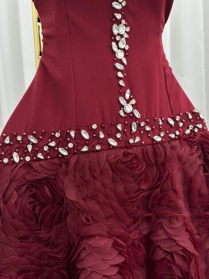 فستان سهرة باربي مورد فخم