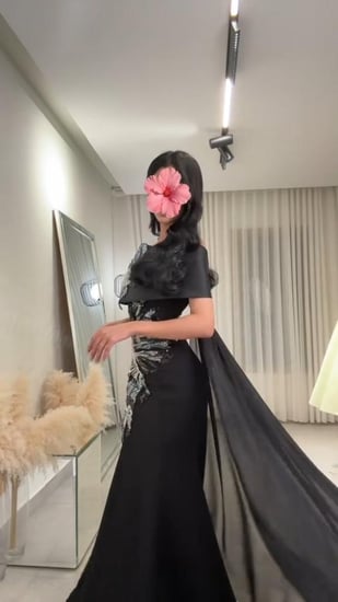 فستان سهرة باربي تطريز فخم